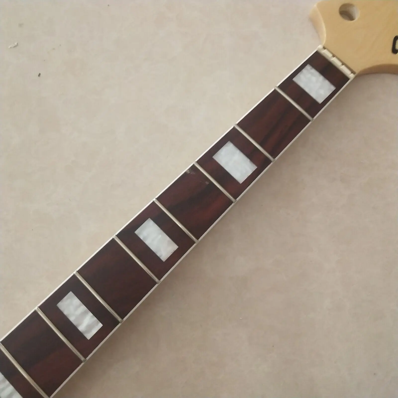 Replace Jazz bass guitar neck parts 20fret 34inch Rosewood Fretboard Block Inlay enlarge