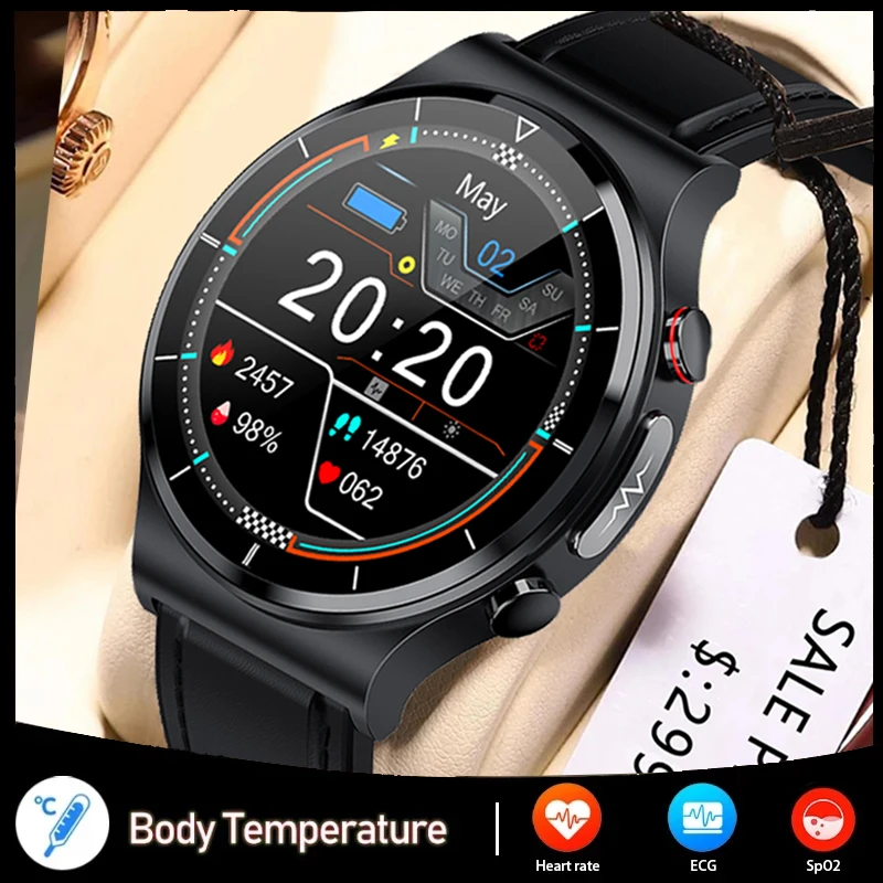 

Смарт-часы zodvboz Huawei GT2 с ЭКГ + ППГ, мужские часы с тонометром и пульсометром, водостойкие IP68 Смарт-часы с фитнес-трекером Xiaomi