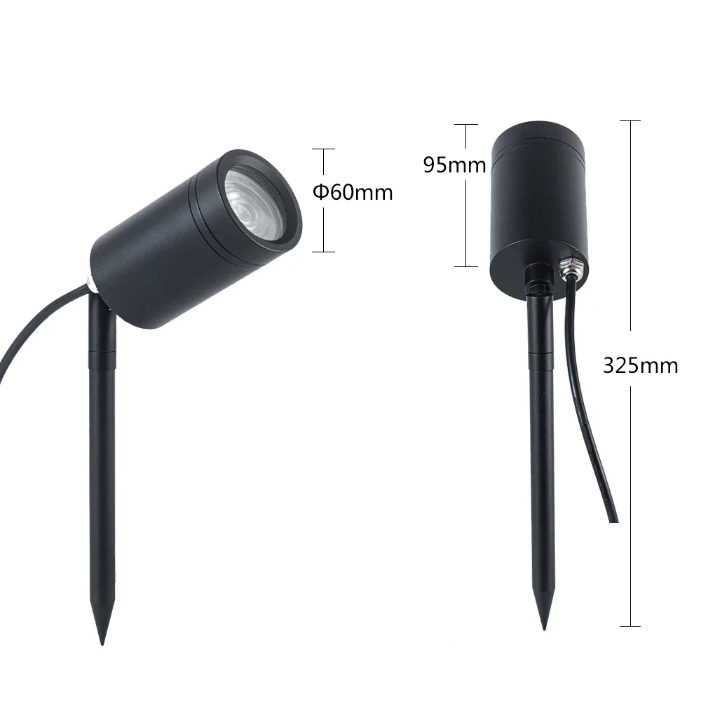 Высококачественная водонепроницаемая внешняя лампа с цоколем IP66 5 Вт GU10 для