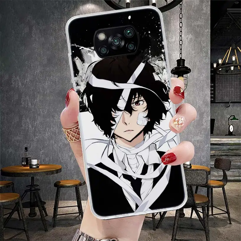 Чехол для телефона с изображением бродячих собак Dazai Xiaomi Poco X6 X5 X4 X3 Nfc F6 F5 Pro F4 F3 M5S M5