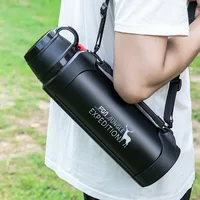 NIEHAINA Thermos, Travel Portable Thermos For Tea, Large Cup Mugs for Coffee, Water bottle, Stainless Steel ,1200/1900ML