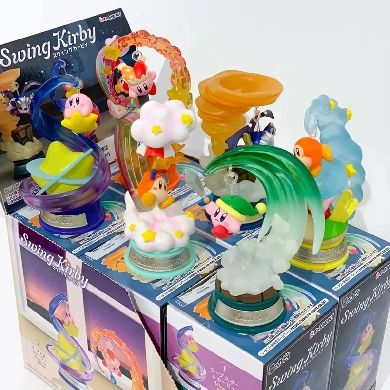 Фото Подлинные Re-Ment Kirby, полный набор фигурок, качели Kirby & Star Kirby Starrium, коллекция террариумов Pupupu Herbarium Wonder, игрушки в подарок №4