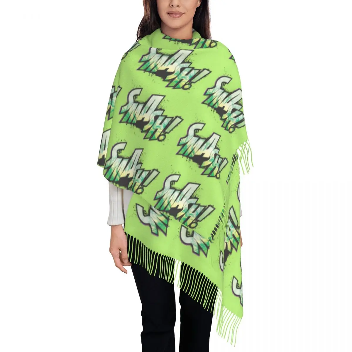 Оригинальные зимние женские шарфы с искусственными драгоценными камнями