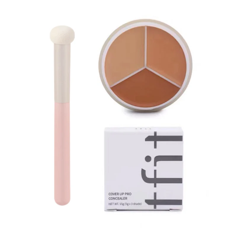 

3g TFIT Concealer Palette with Brush Kit Professional Makeup Conceal Cream Dark Circle Correcting Face Eye Makeup Korea Cosmetic