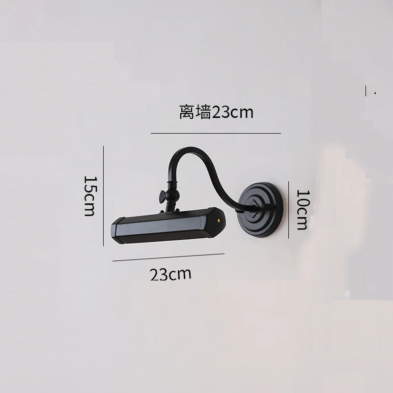 Настенная зеркальная лампа Xiffenty золотая