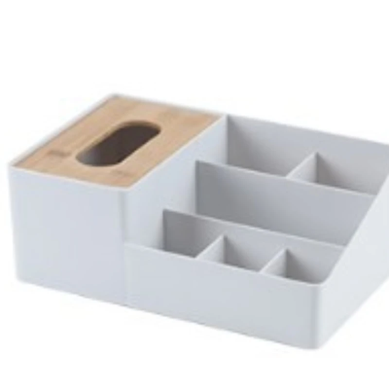 

Desktop Storage Box Wooden Cover Tissue Boxs Holder Household Multifunctional Storage Rack Storage Organizer Storage Containers