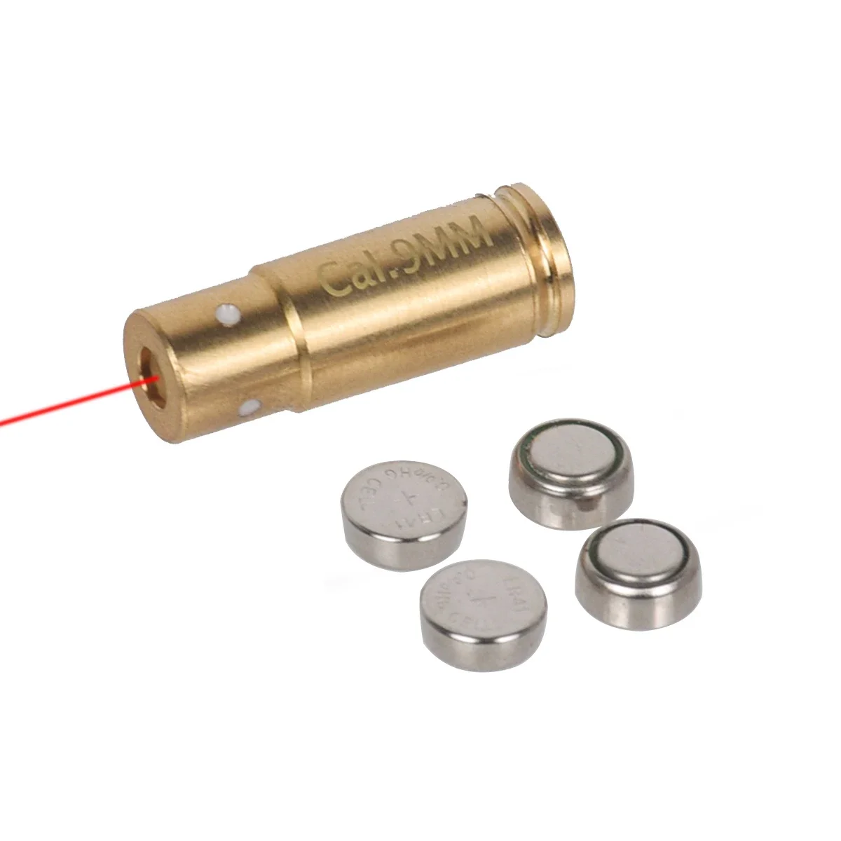 

High Quality 9mm 9x19mm Red Laser Boresighter Training Bullet Snap Caps Bore Sight Hunting Handgun Accessories Included Battery