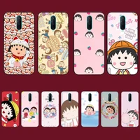 bandai cartoon chibi maruko chan phone case for vivo y91c y11 17 19 17 67 81 oppo a9 2020 realme c3