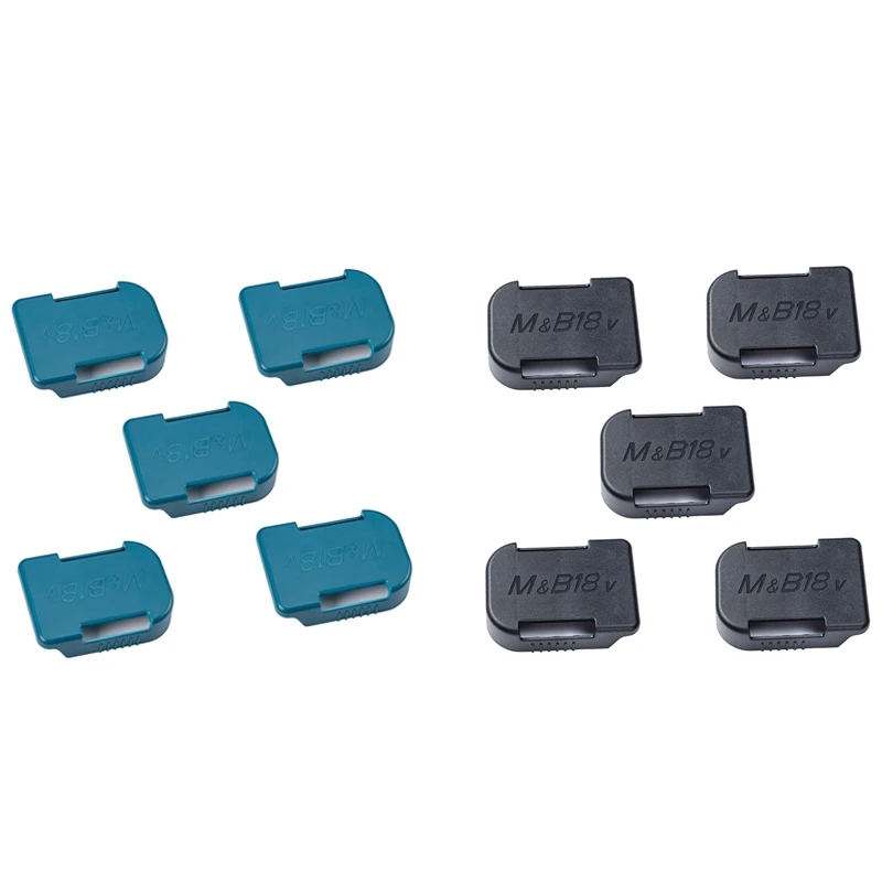 

Battery Rack, 5Pcs Battery Wall Mount Storage Shelf Rack, Battery Holder Compatible For Makita/ 18V Battery