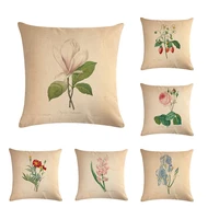 flower cushion cover letter printed pillowcase decorative cushion cover for sofa home decor throw pillow case pillows zy45