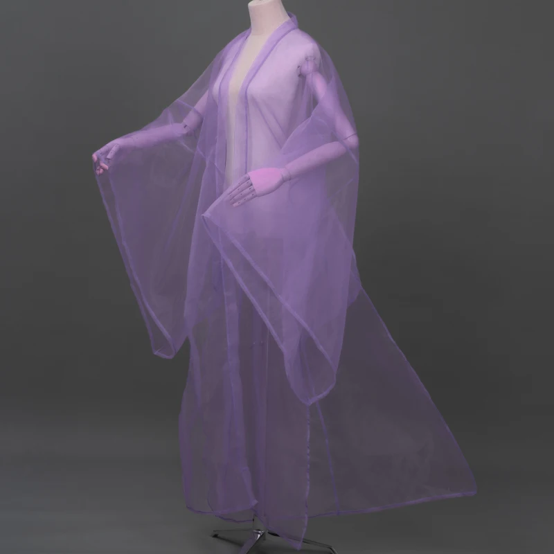 Белая сказочная одежда Hanfu для взрослых мужчин и женщин кардиган с широким