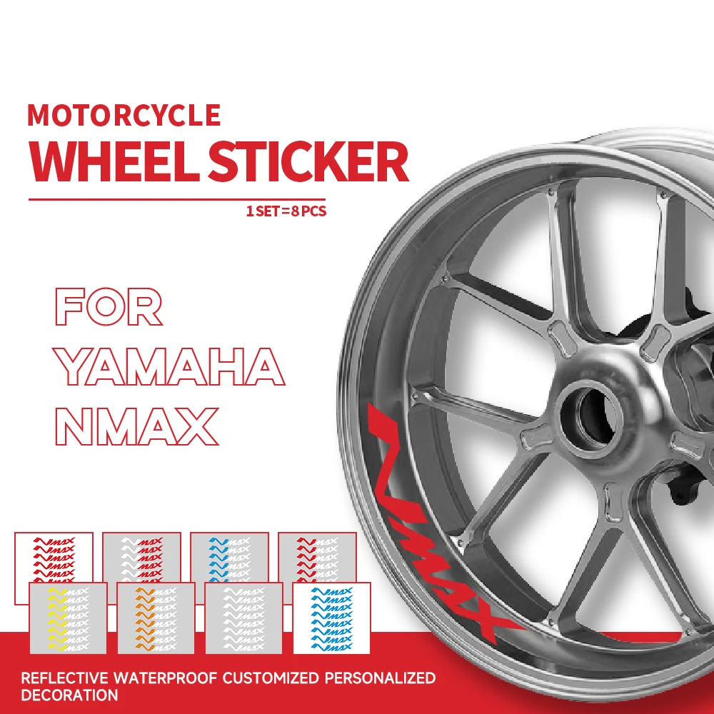 

Светоотражающая наклейка для мотоцикла, декоративные стикеры на колесах для YAMAHA NMAX n max, Аксессуары для мотоцикла
