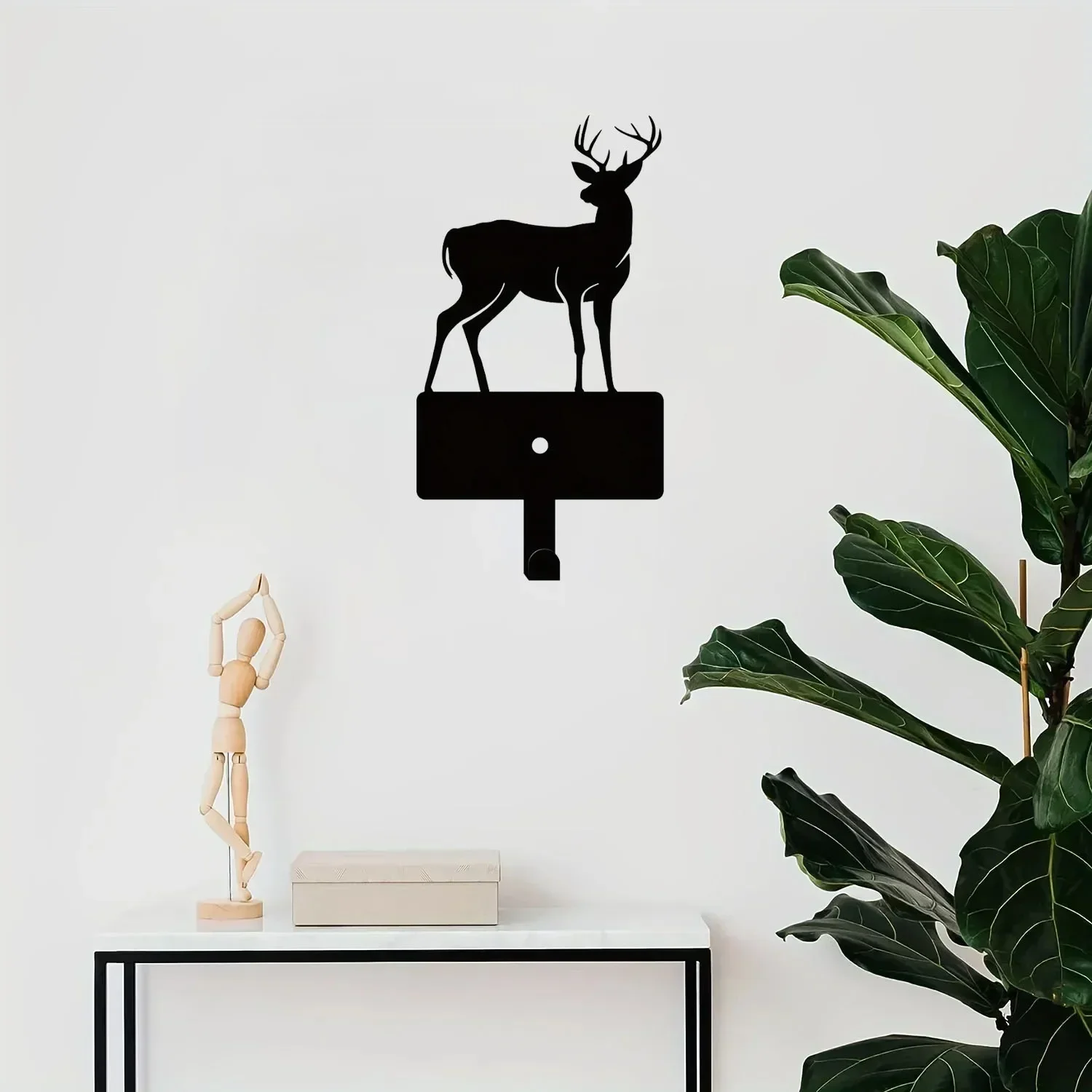 Уникальный металлический крючок с рождественским оленем 1 шт. для ключей —