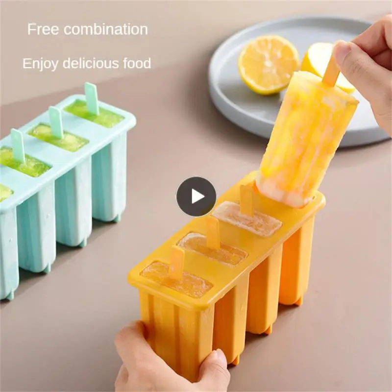 

Dust-proof Popsicles Mould Sealing Easy Demould Popsicle Box Household Ice Maker Popsicles Storage Box Healthy Material No Smell