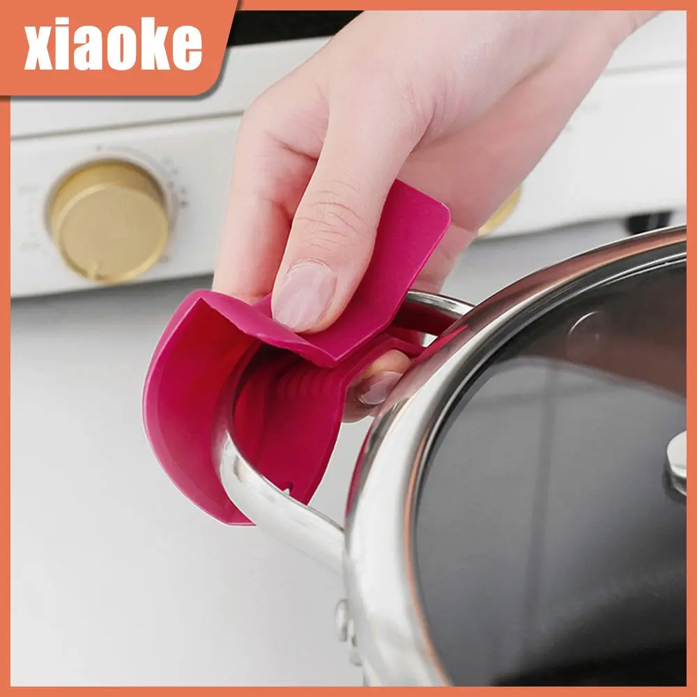 

Kitchen Supplies Kitchen Finger Protector Practical Heat Insulation Pot Clip Silicone Non-slip Handle Cover Kitchen Gadgets