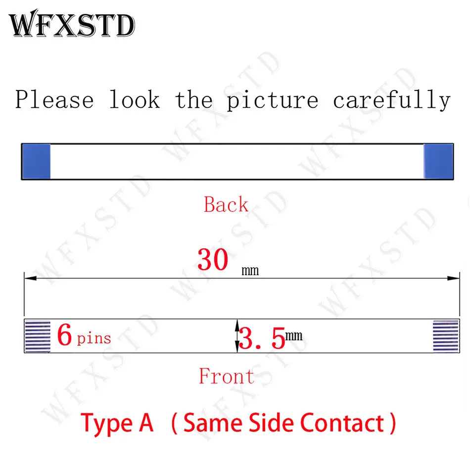 

6 контактов, 3,5 мм, 30 см, новый гибкий кабель типа A AWM 20706 105C 60 В VW-1 20706 или другой же боковой контакт