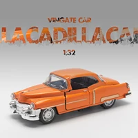 132 alloy diecast cadillacs vintage car model classic pull back car miniature vehicle replica for collection gift for kids