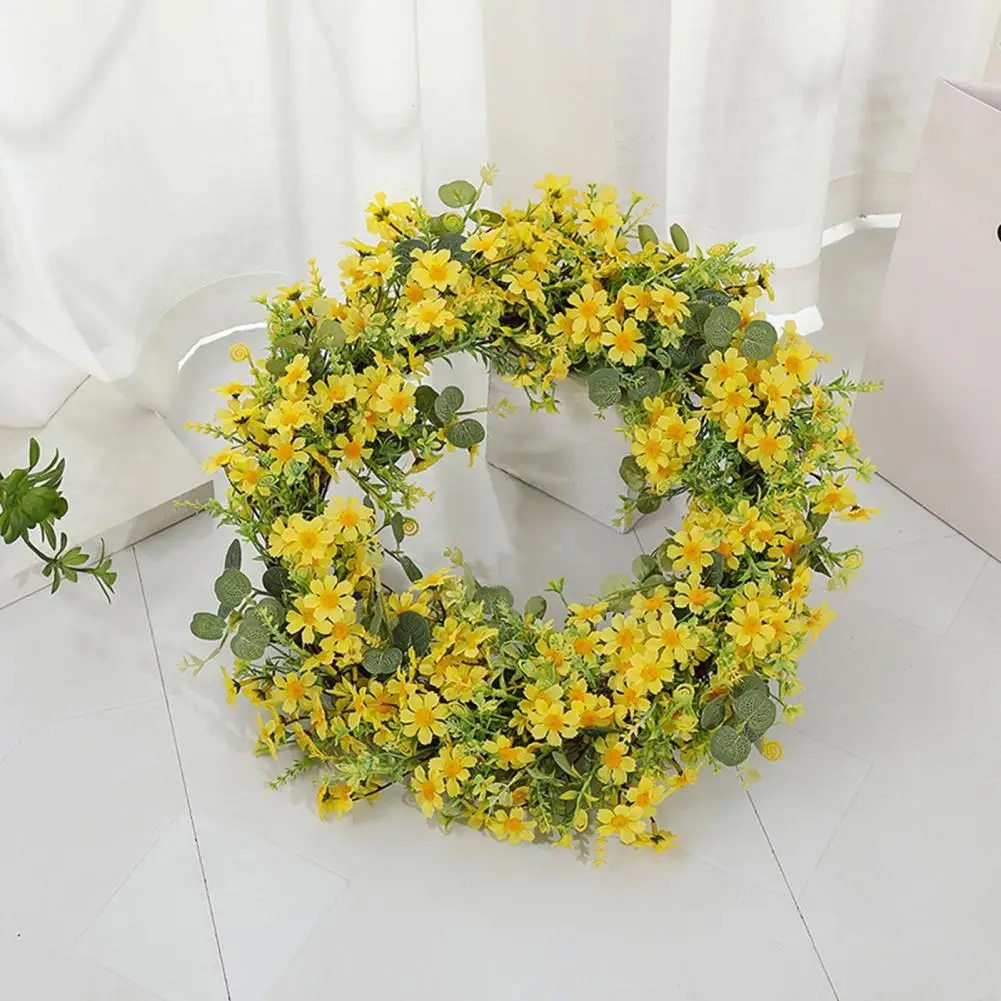 

Pretty Long Lasting Rattan Wall Door Hanging Faux Winter Jasmine Garland Party Supplies Artificial Wreath Fake Garland