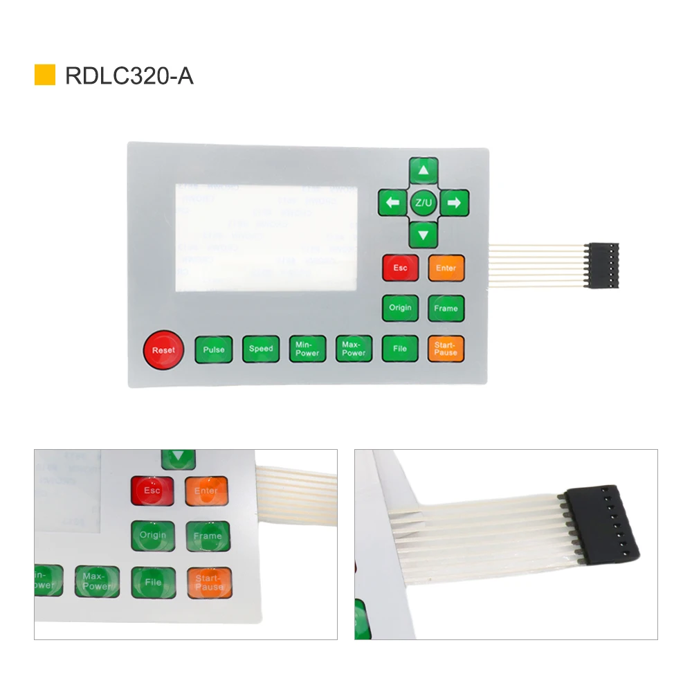 

QDHWOEL Ruida Control Cards Мембранный переключатель для RDLC320-A RDC6332M RDC6442S RDC6332G RDC6442G Панели Пленка для клавиатуры Маска