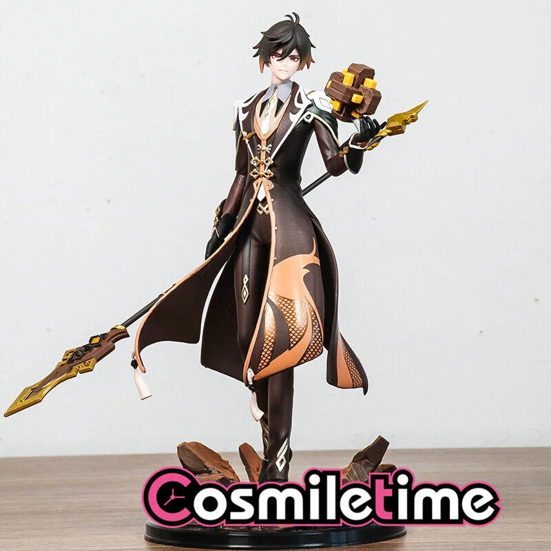 

Y.star Studio Genshin Impact Zhongli декоративная фигурка Toy, ПВХ модель статуи Cospslay аниме игрушка, рождественские подарки