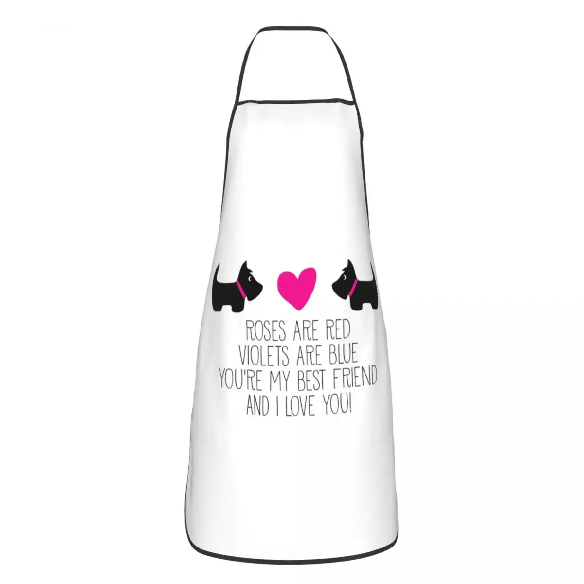 

Фартук для женщин и мужчин, милый шотландский терьер, Слюнявчик с надписью «Love», для кухни, шеф-повара