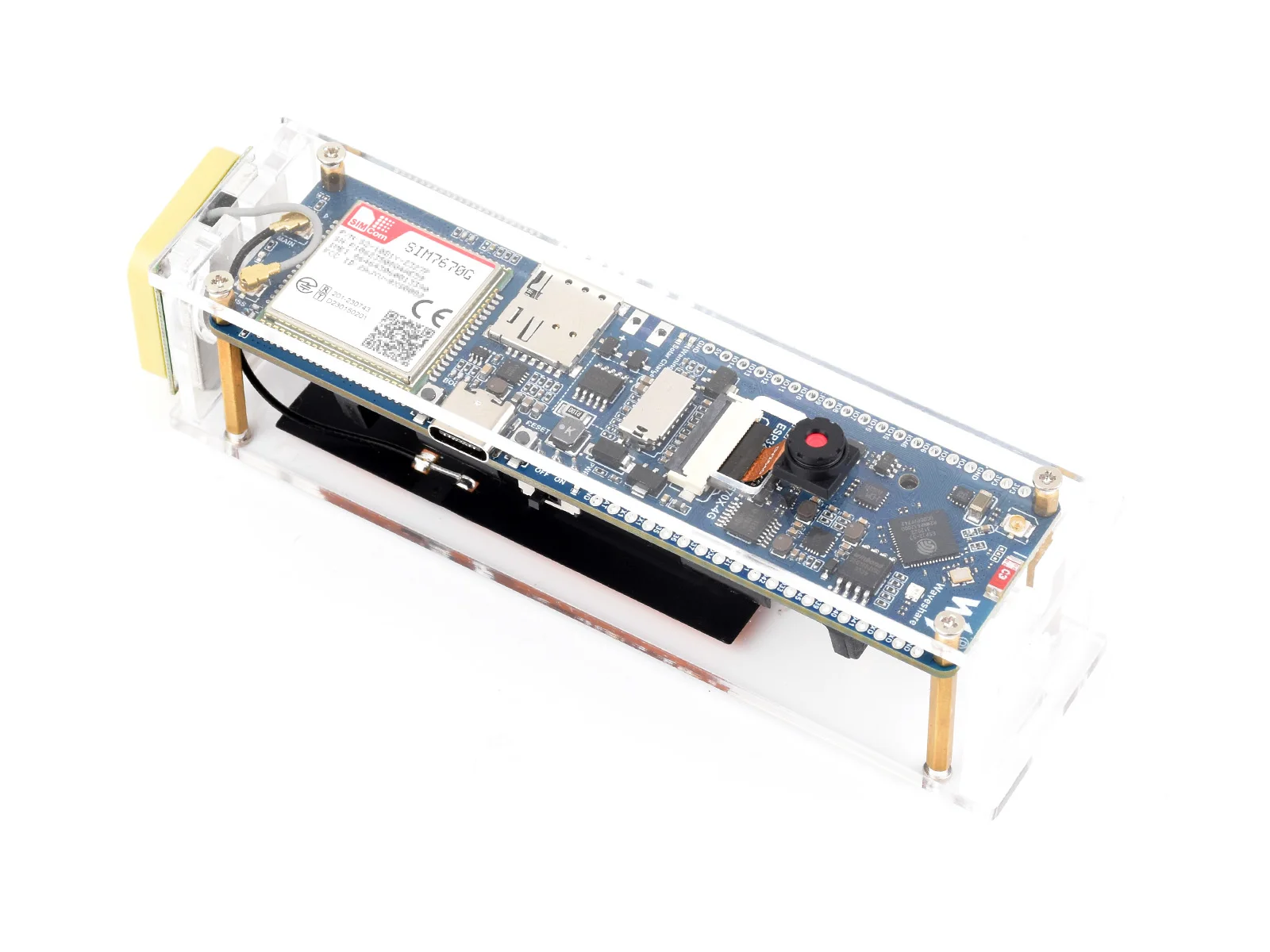 Фото Waveshare ESP32-S3 SIM7670G Плата разработки 4G, позиционирование LTE Cat-1/WiFi/Bluetooth/GNSS, подходит для портативного 4G WiFi Global №5
