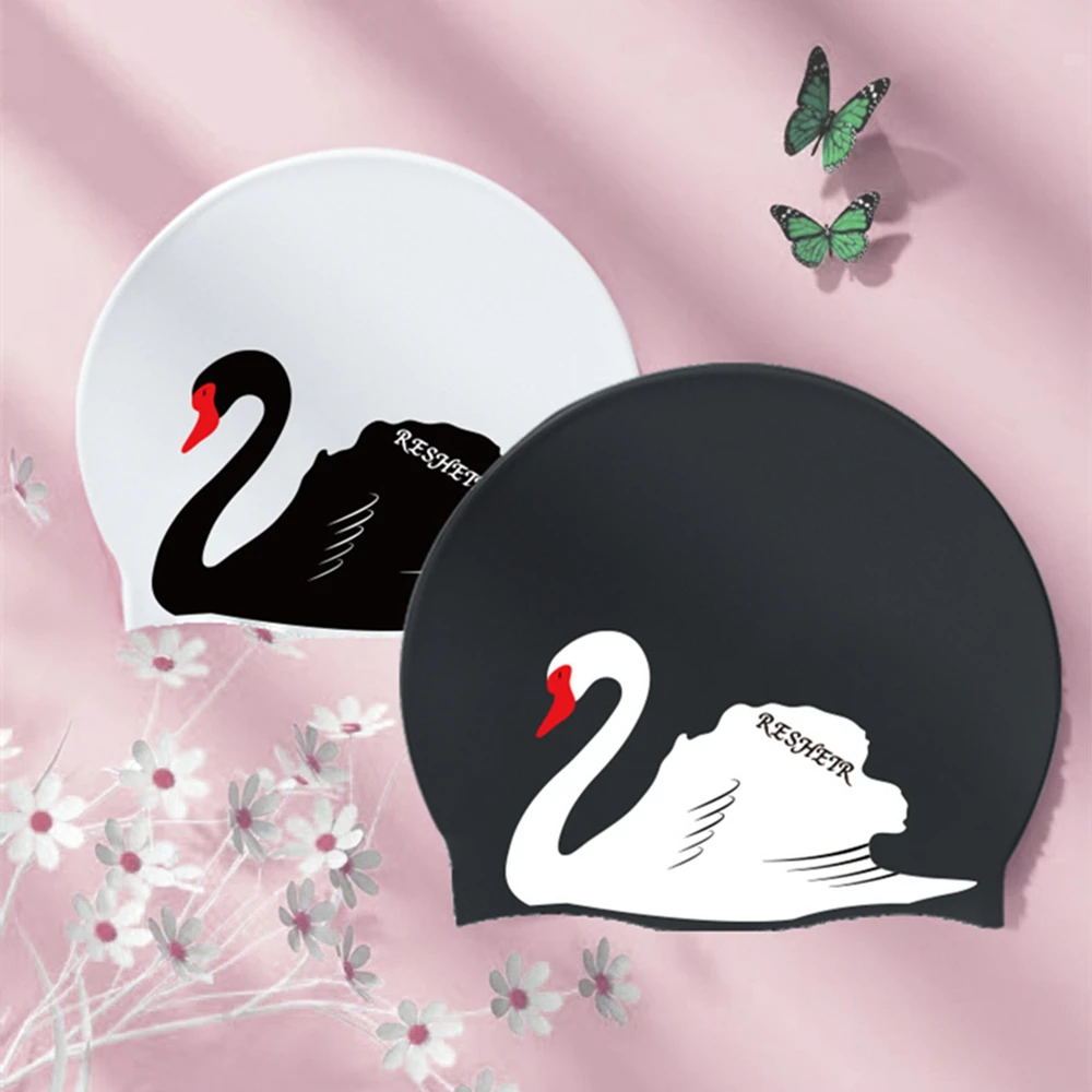 

Silicon Swimming Cap for Adults Bathing Cap Swimming Elastic Surf Hat Bath Cap Ear Protection Long Hair Swim Cap Pool Accessorie