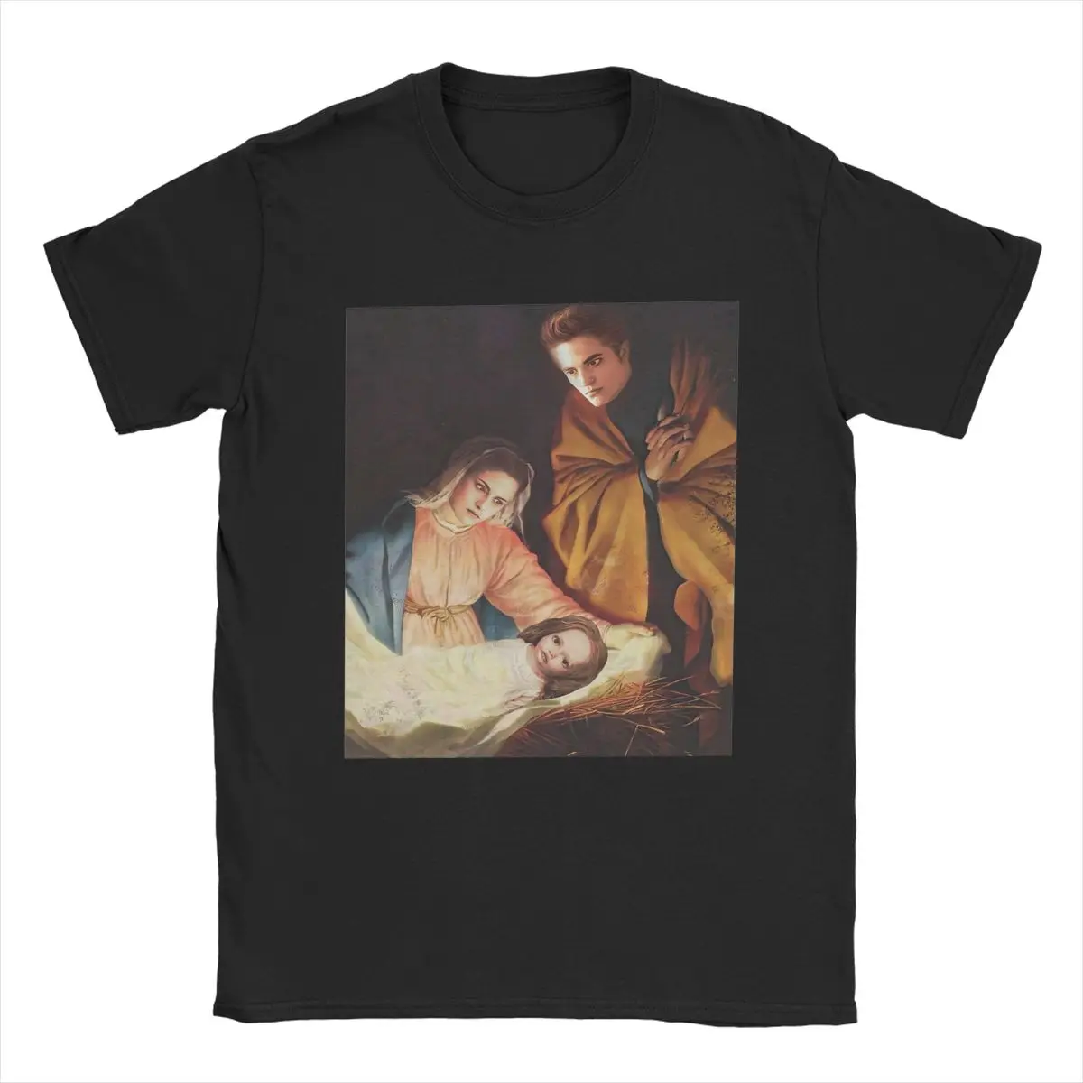 Футболка мужская хлопковая с коротким рукавом и круглым вырезом