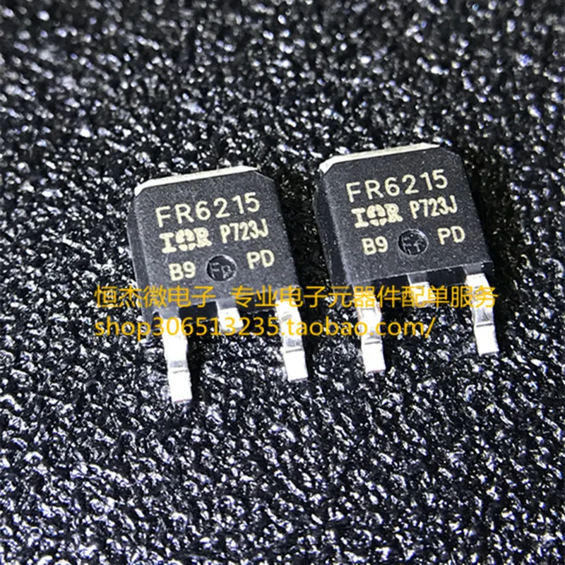 

10PCS/ new FR6215 IRFR6215 MOS field effect tube 150V 13A P channel TO-252 patch