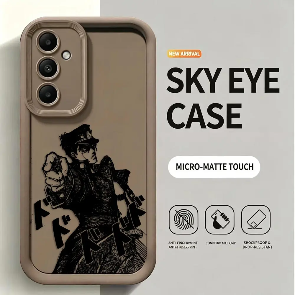 Фото Anime JoJos B-Bizarre A-Adventure Cover Phone Case For Samsung A07 A24 A34 A50 A03S A04E A05 A05S A06 A12 M36 M54 NOTE 20 Case №2