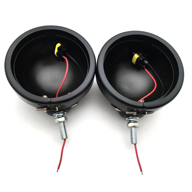 

Светодиодные противотуманные фары для мотоциклов, 2 шт., 4,5 дюйма, 4 дюйма, 1/2 дюйма, для классических FLHR Road King, 4,5 светодиодный, светодиодные противотуманные фары, хромированные, черные