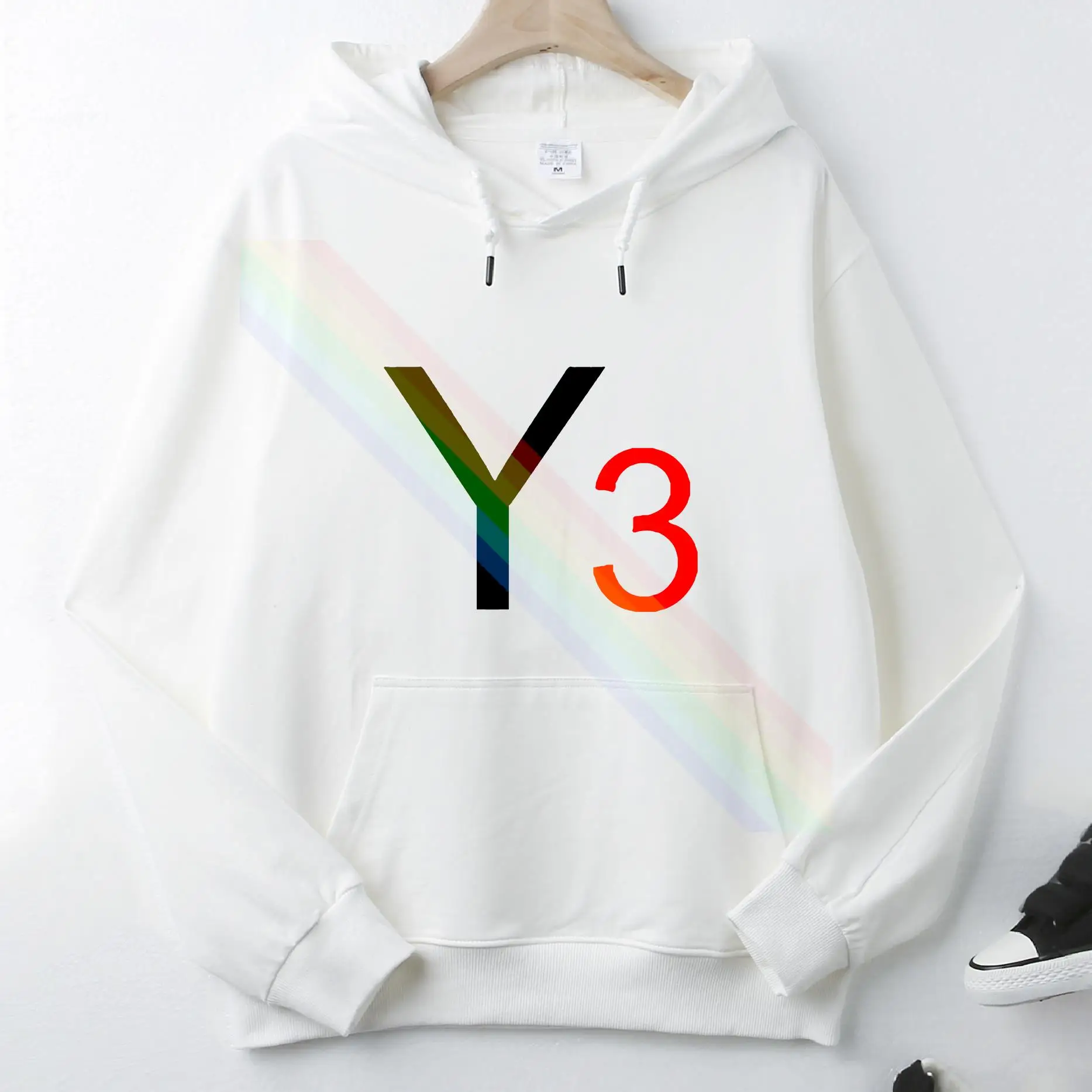 

Y3 Yohji Yamamotos Classic Autumn Unisex Top Hoodie Mens Fashion Wool Clothing Sweatshirt Pullover Asian Size