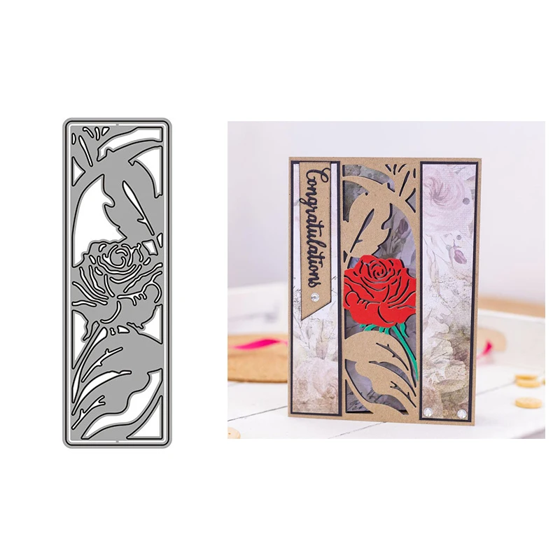 

Rose Flower Lace Metal Cutting Dies for Scrapbooking Handmade Tools Mold Cut Stencil New 2022 DIY Card Make Mould Model Craft