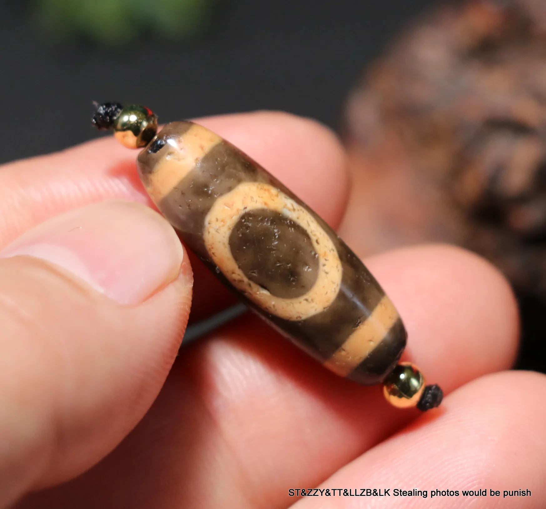 Energy Magic Power Тибетский Старый Агат жирный небо и земля гармоничный символ бусины