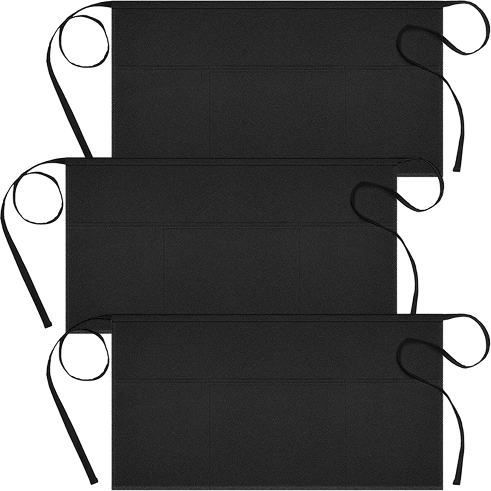 

3 шт., водонепроницаемые фартуки для официанта с 3 карманами