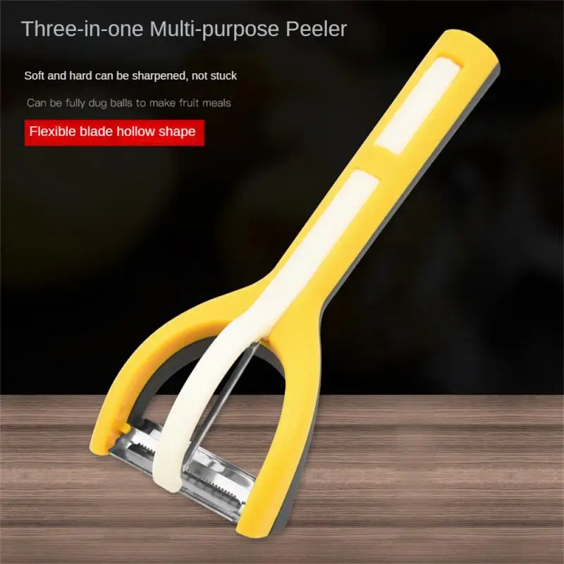 

Multifunctional removable three-in-one combination melon planing peeler three-piece set peeler vegetable and fruit planing