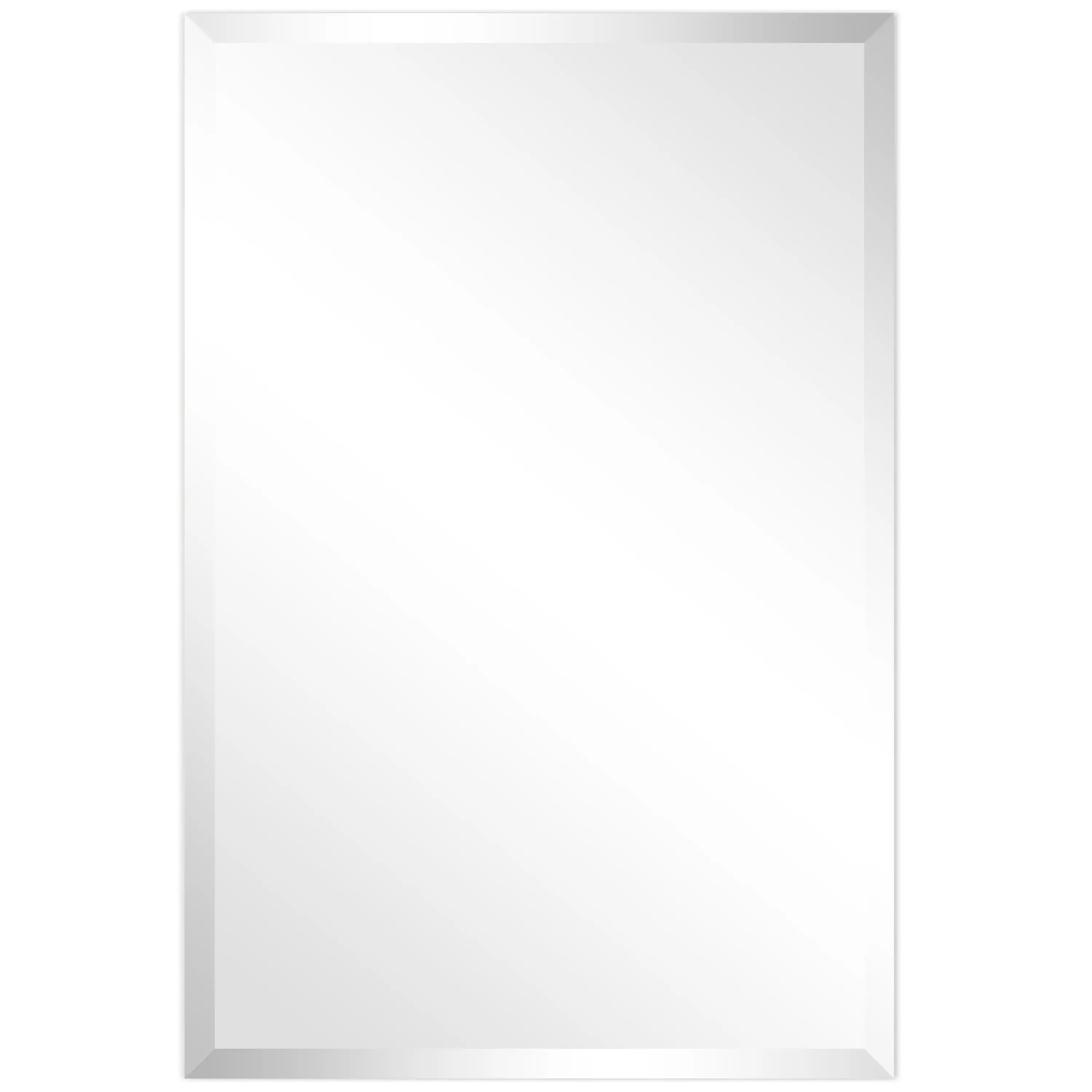 

Direct Frameless Beveled Prism Wall Mirror, 24" x 36", Ready to Hang