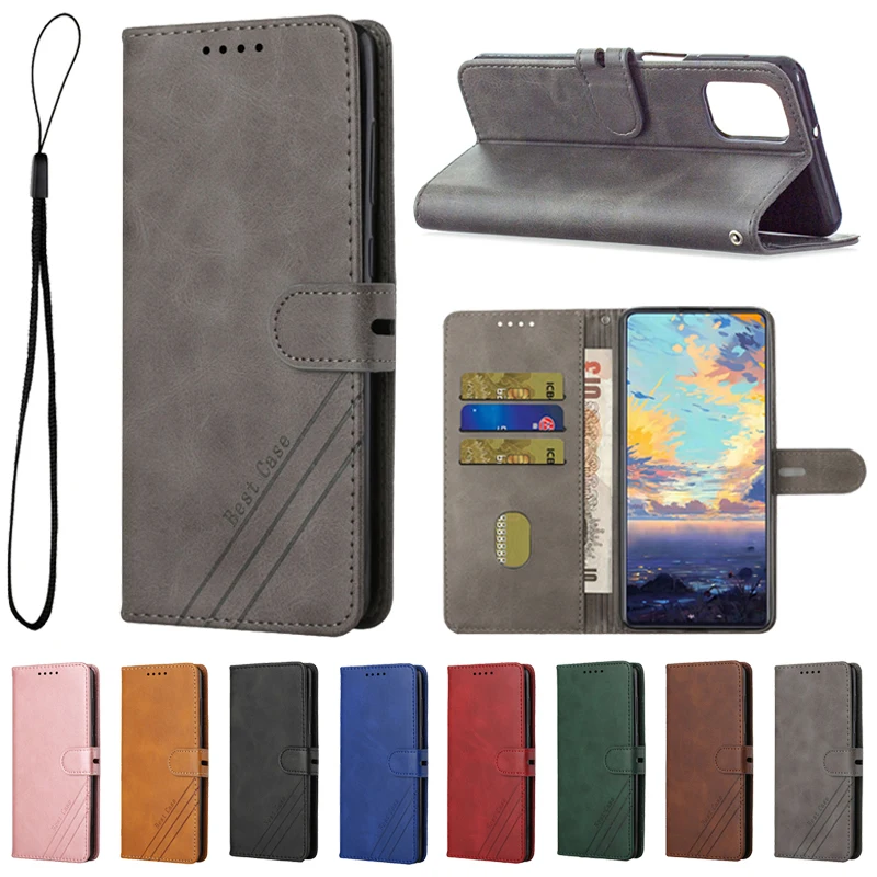 

Кожаный чехол-книжка с магнитной застежкой для телефона Samsung Galaxy A14 A53 A52 A13 A33 A73 A23 A12 A22 A32 A72 A42 A52S, чехол-кошелек для карт
