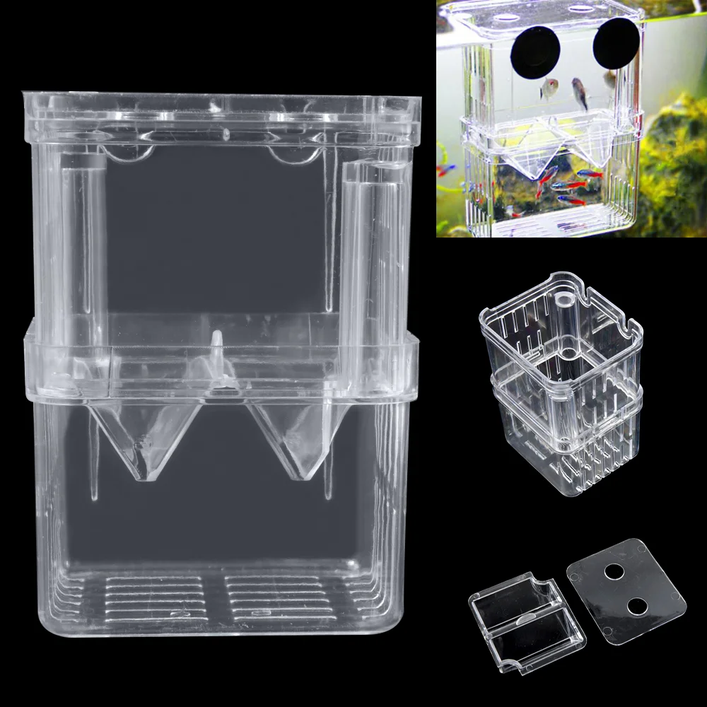 

Acrylic Fish Tank Breeding Isolation Box Aquarium Hatchery Incubator Holder Fish Breeding Box Fish Tank Accessories