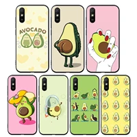 cute aartoon avocado silicone cover for xiaomi redmi 10 9 9t 9c 8 7 6 pro 9at 9a 8a 7a 6a s2 go 5 5a 4x plus phone case