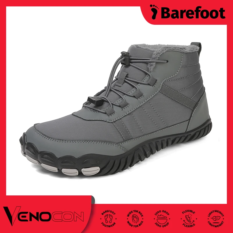 PINGKEE VENOCON босиком мужские и женские кроссовки с широким носком зимние термобелье