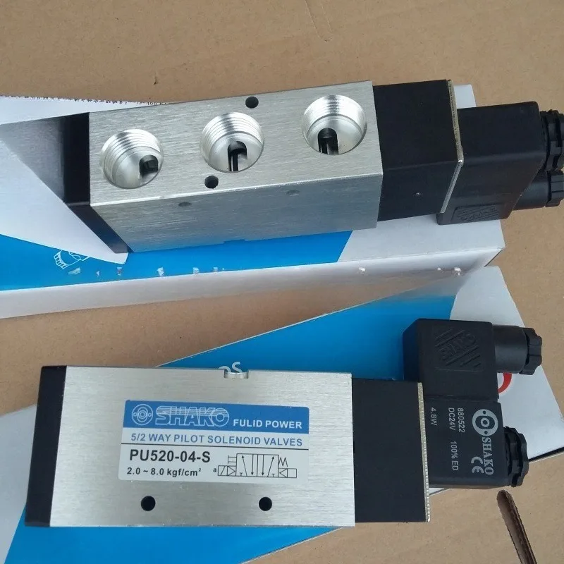 Фото Детали подходят для двухпозиционного пятиходового SHAKO Xincong PU520-04S, 4-точечного реверсивного клапана с одним электрическим управлением G1/2. №2