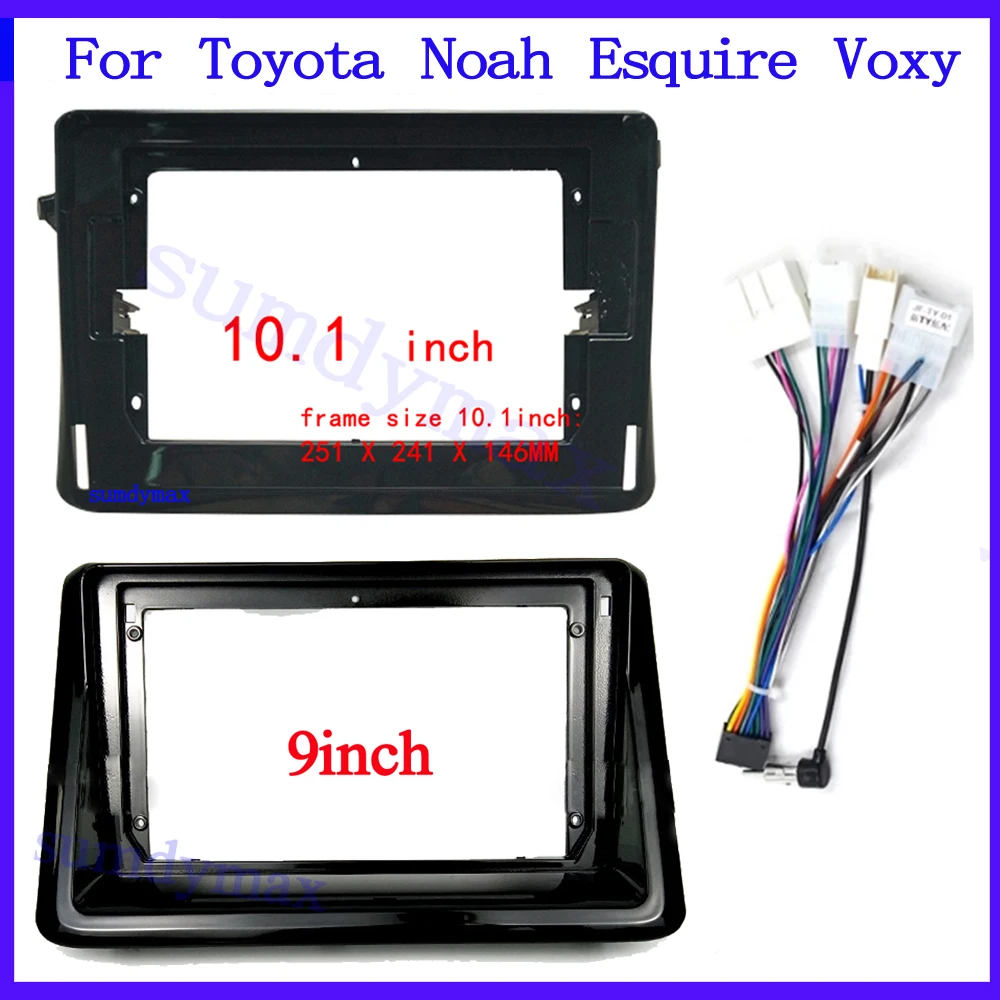 

2Din car Radio Fascia for Toyota Noah Esquire Voxy GPS DVD Stereo Panel Dash Mounting Installation Trim Kit Face Frame Bezel