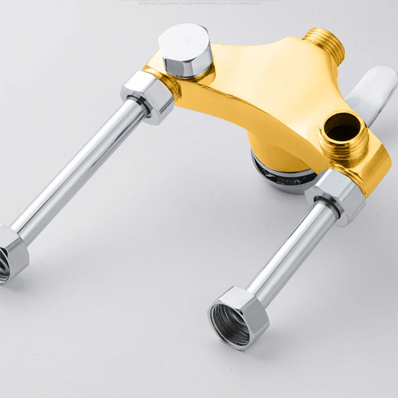 

Hot Cold Shower Tap Bathroom Water Heater Thermostatic Mixing Valve Cold Steel Showers Faucets Copper Wasserhahn Tap LG50LT
