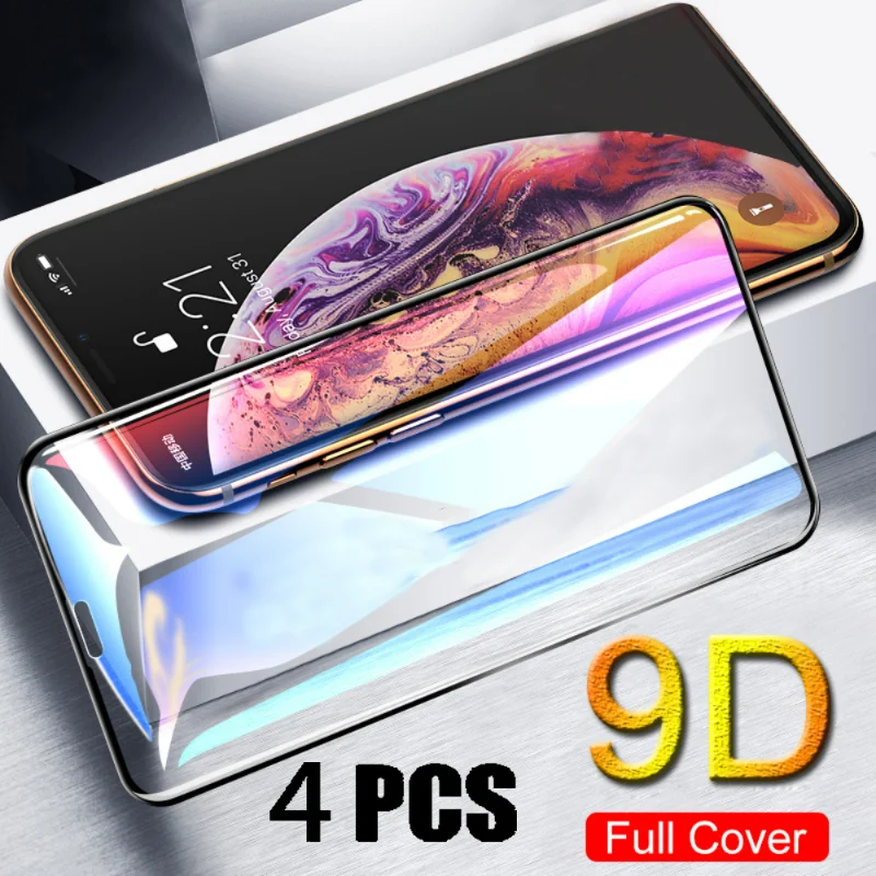 

Защитное стекло для Xiaomi Redmi Note 10, 11, 9, 8, 7 Pro, 4 шт.