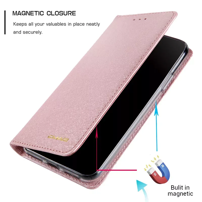 

Free Shipping Case For iPhone 13 12 Mini 11 Pro XS Max XR X Flip Wallet 7 8 Plus SE 2020 2022 Silk Pattern Card Slots Cover