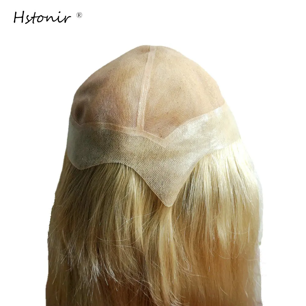 

Hstonir 613 светлый полноголовый швейцарский шнурок с париком из искусственной кожи по индивидуальному заказу G001