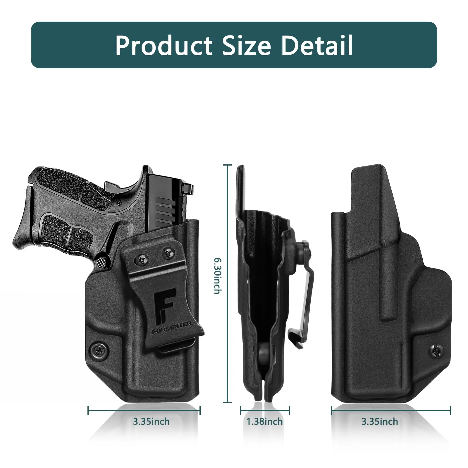 Кобура Springfield xds 9 мм, кобура Forcenter IWB подходит для Springfield XDS MOD.2 9 мм Adj. Не могу сохранение правой руки. Нет износа. (art.: 3920cd8cb40e1) - 3920cd8cb40e1