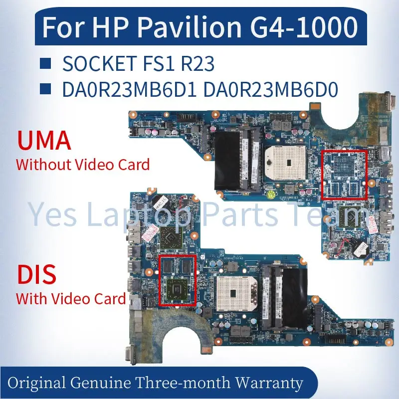 Материнская плата DA0R23MB6D1 DA0R23MB6D для ноутбука HP Pavilion G4-1000, материнская плата для ноутбука 649950-001 649948-001 SOCKET FS1 R23 DDR3, материнская плата для ноутбука Материнская плата DA0R23MB6D1 DA0R23MB6D для ноутбука HP Pavilion G4-1000, материнская плата для ноутбука 649950-001 649948-001 SOCKET FS1 R23 DDR3, материнская плата для ноутбука