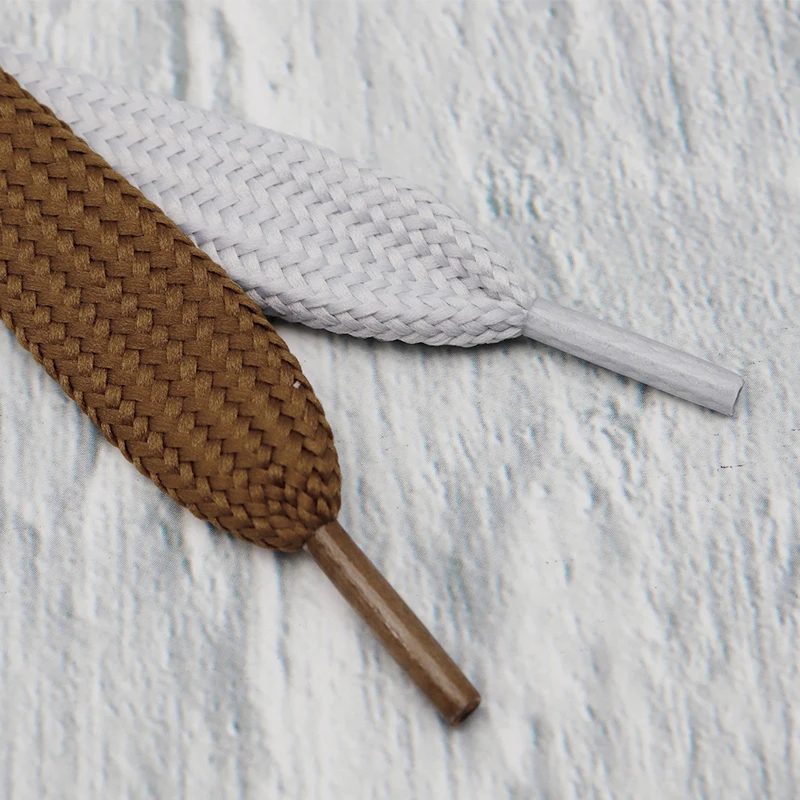 Coolstring Fashion Fat Tapes 1.8CM/0.7'' Wide Sneaker Cordon Athletic Boot Designer Lacets Colored Flat Ropes 30Pairs Wholesale